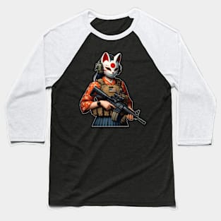 Tactical Kitsune Baseball T-Shirt